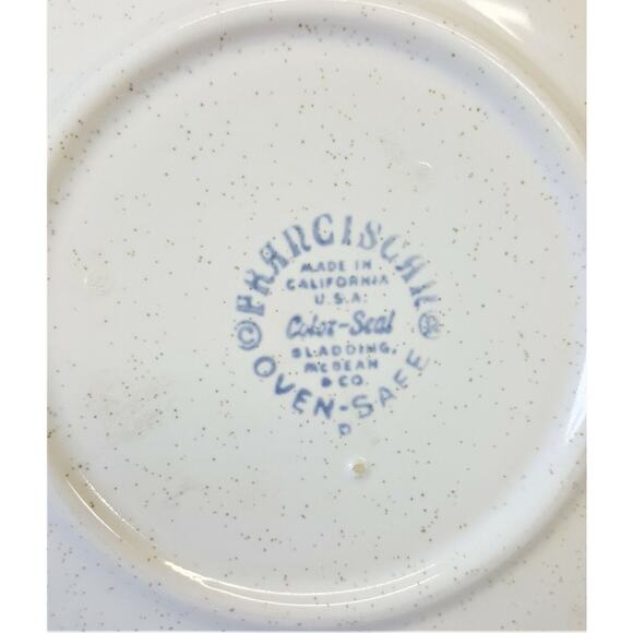 Set/6 Franciscan Oasis 6" Saucers (no cups) Atomic Mid-Century MCM 1954-1962 - Picture 5 of 6